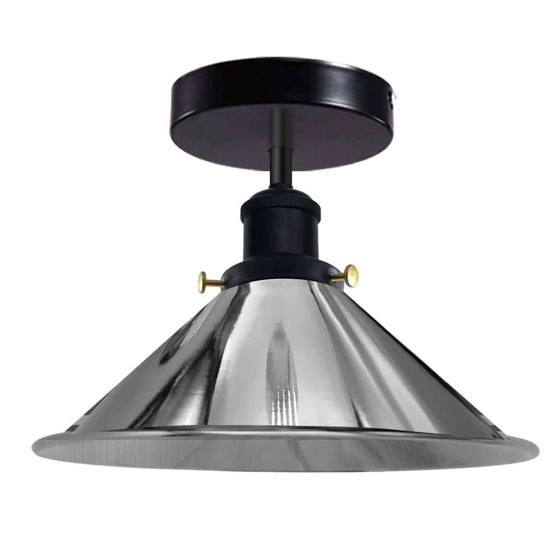 Retro Bistrolampe Decke – Industrie Vintage Deckenleuchte | Ø22cm | E27 ~4007