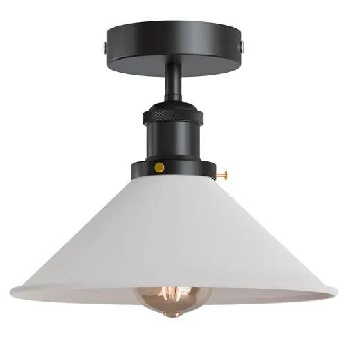 Konische Deckenleuchte – Vintage Unterputz Deckenlampe Flur | Mit Leuchtmittel ~4006
