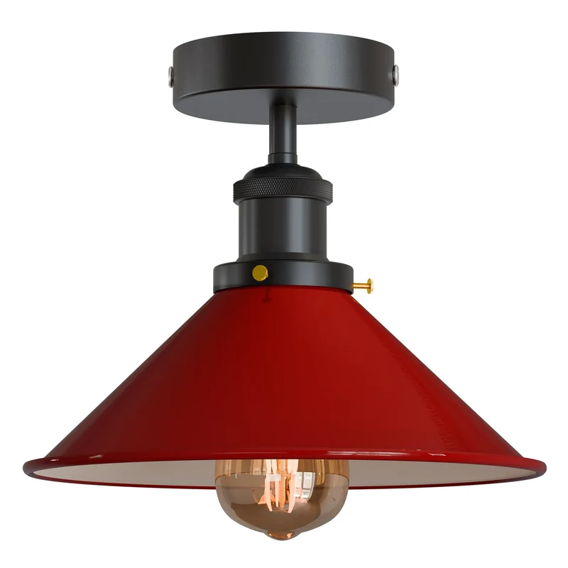 Konische Deckenleuchte – Vintage Unterputz Deckenlampe Flur | Mit Leuchtmittel ~4006