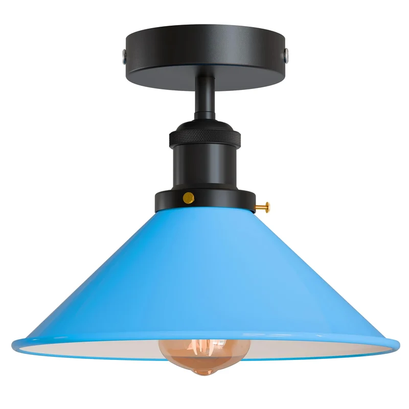 Konische Deckenleuchte – Vintage Unterputz Deckenlampe Flur | Mit Leuchtmittel ~4006