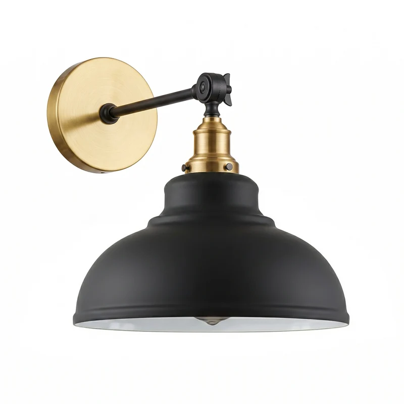 Verstellbare Wandleuchte – Vintage Werkstattlampe Industrie Wandlampe | Ø 29cm | E27 ~4060