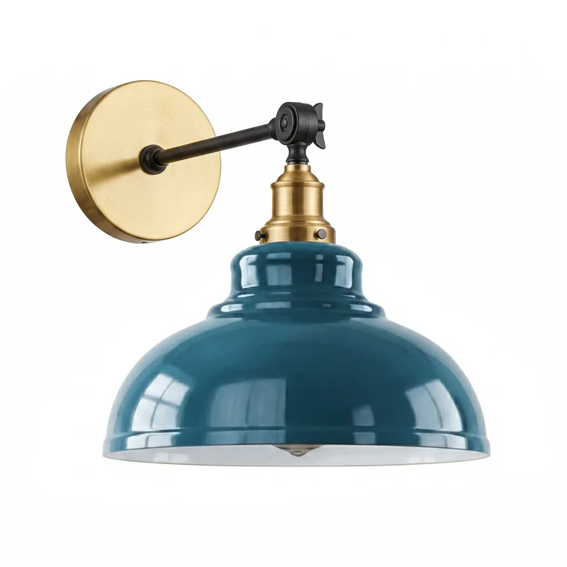 Verstellbare Wandleuchte – Vintage Werkstattlampe Industrie Wandlampe | Ø 29cm | E27 ~4060