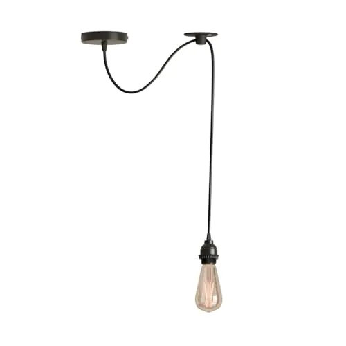 Industrial Swag Pendellampe – Dezentrale Loft Lampe Esstisch | 2m | E27 ~4003