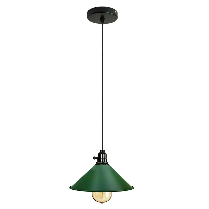 Industrie Pendelleuchte mit Drehschalter – E27 Retro Bunte Küchenlampe~ 3362