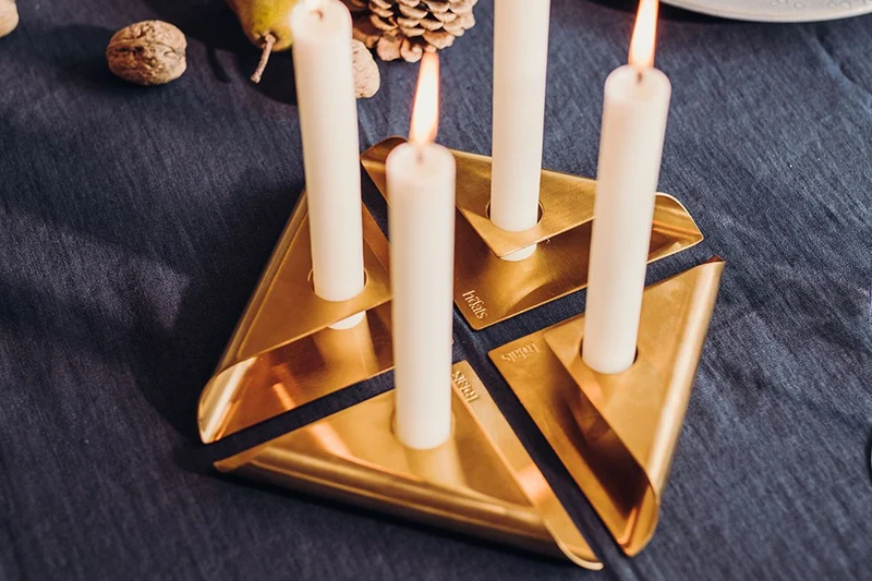 Square Candle Kerzenhalter - 4er Set| von Höfats|Verschiedene Farben