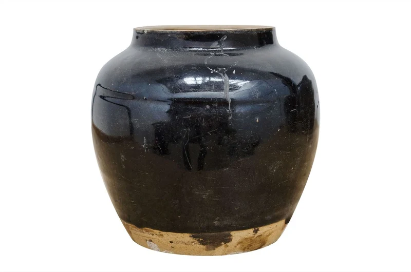 Casa Padrino Luxus Vase Ø 15-25 x H. 15-21 cm - Kleine Keramik Vase im Antik-Look, verschiedene Formen - Luxus Deko Accessoires