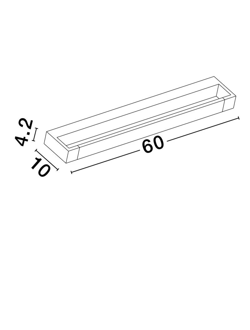 Arga LED Wandleuchte 60cm 3000K IP44