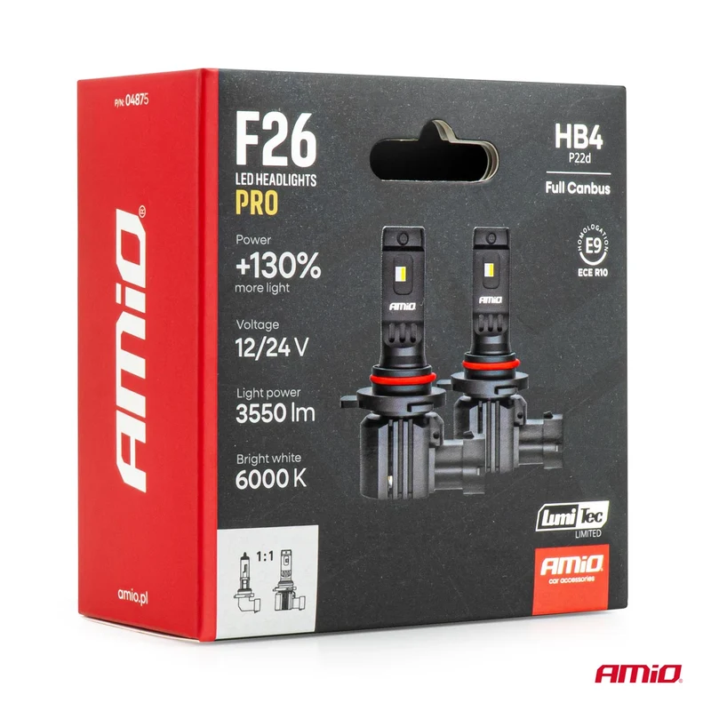 F26 PRO Direktpassende LED-Scheinwerferlampen / HB4