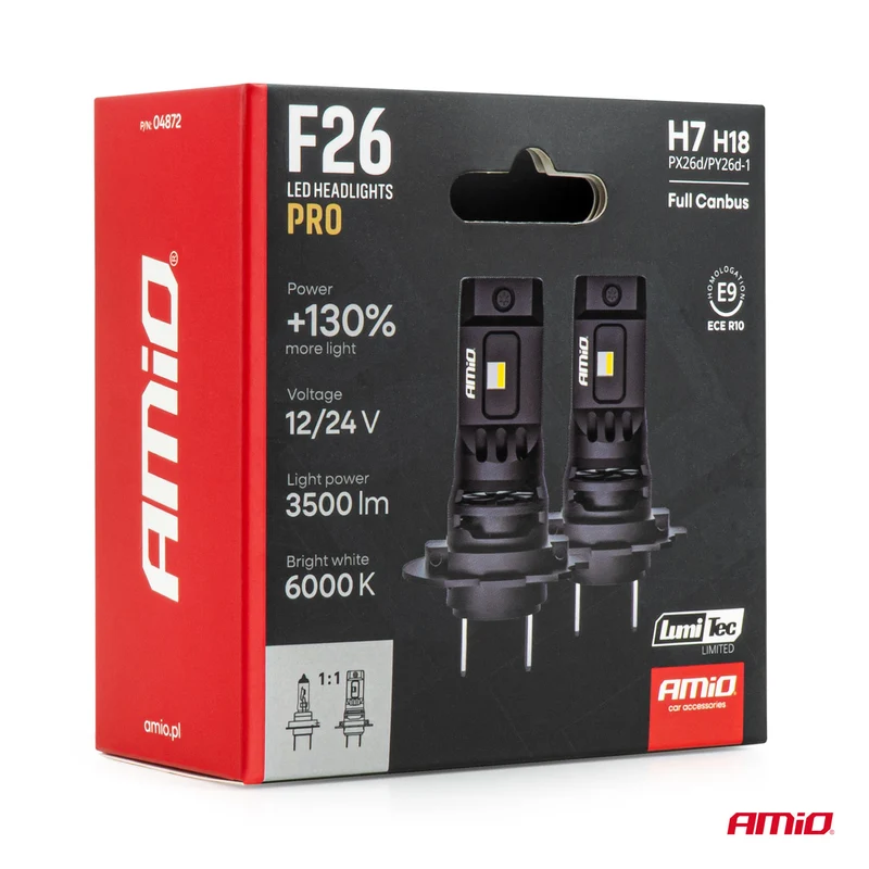 F26 PRO Direktpassende LED-Scheinwerferlampen / H7