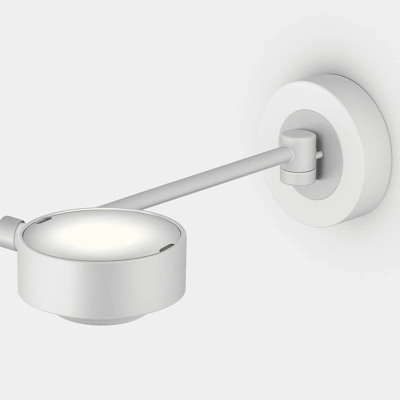 Occhio - Wandleuchte letto LED 30 up Chrom matt base Rechts (ohne Kopf)