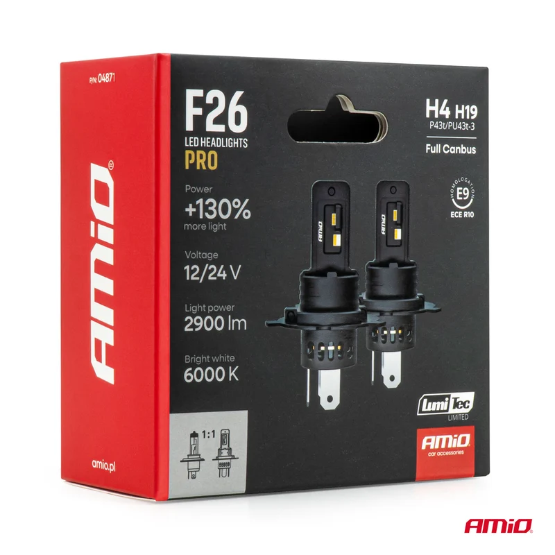 F26 PRO Direktpassende LED-Scheinwerferlampen / H4