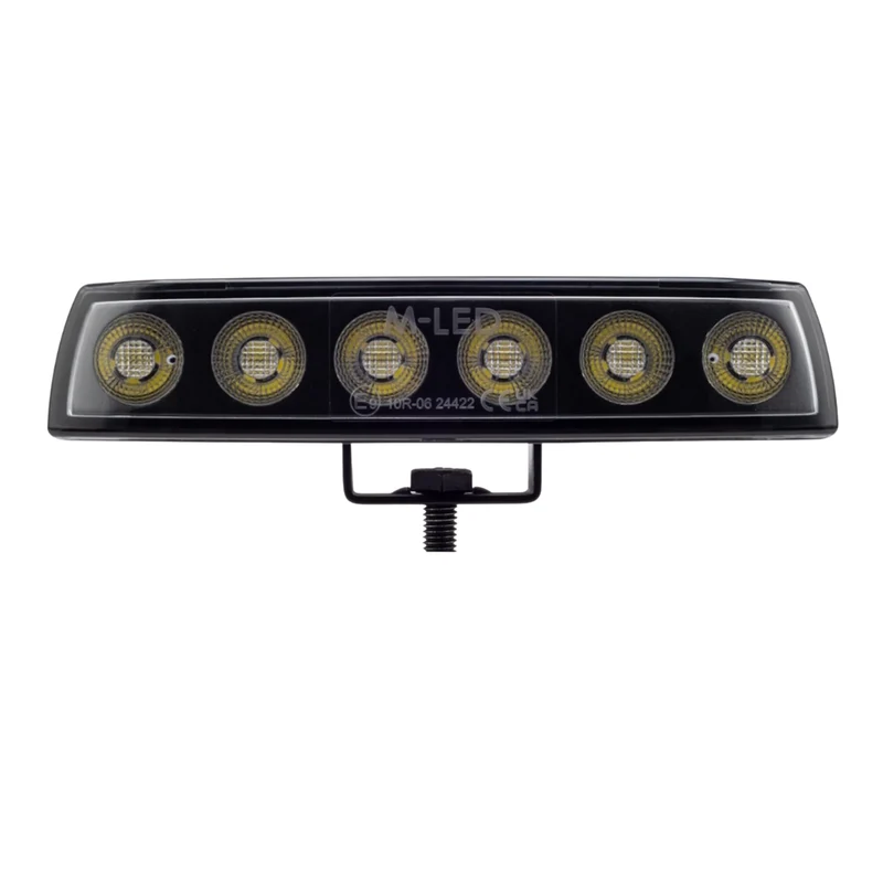 Schlanke LED-Arbeitsleuchte in dunklem Design mit abgerundeten Kanten / 30 W