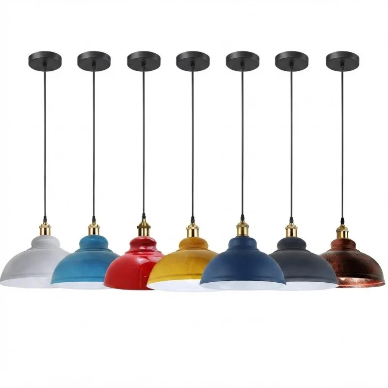 Vintage Pendelleuchte in Farben Industriestil Hängeleuchte ~3934