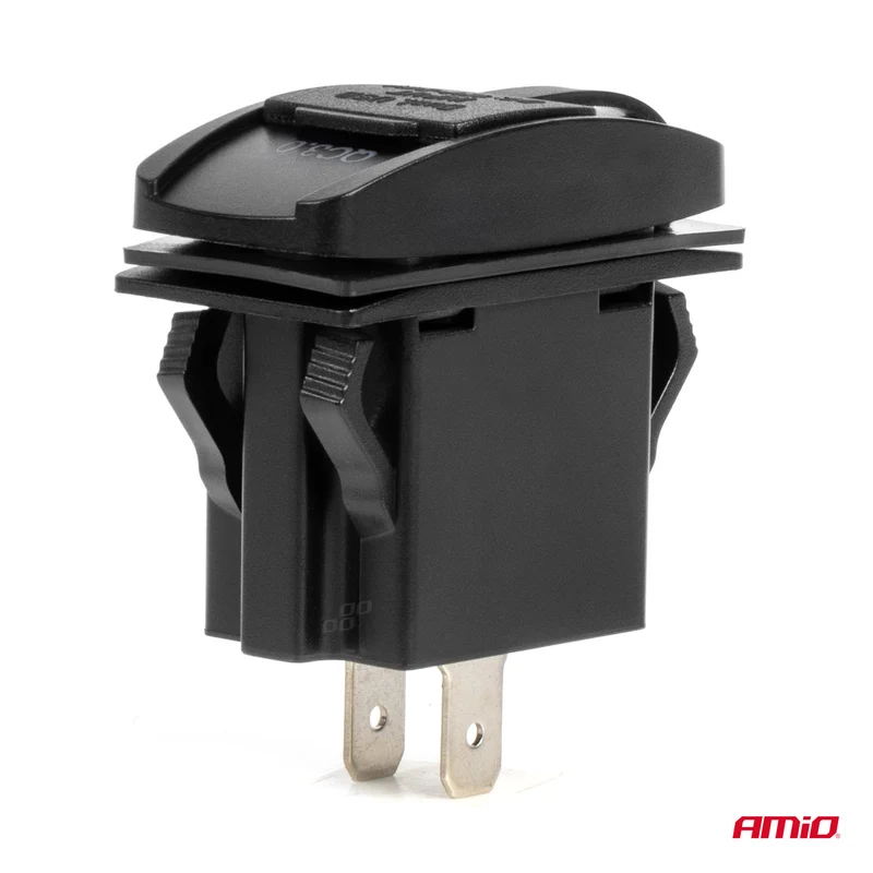 Rechteckiges 12/24-V-Ladegerät mit zwei USB- und USB-C-Anschlüssen