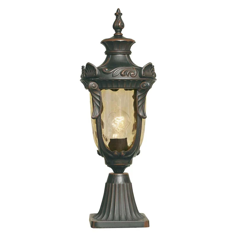 Sockelleuchte Philadelphia 1-flammig Bronze H 54cm