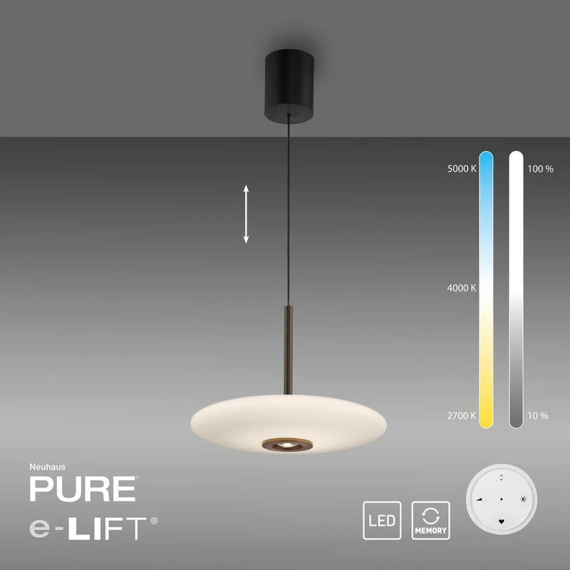 Paul Neuhaus - Pendelleuchte Pure E-Vitrum