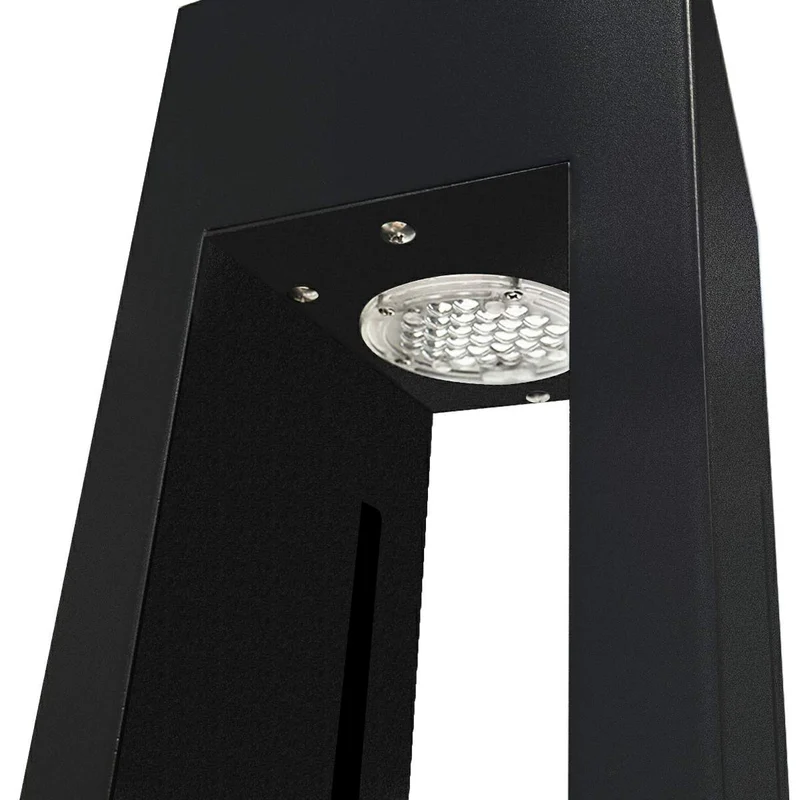 LED Tuinverlichting Rechthoekig RVS Zwart 100-250cm Sokkellamp Padverlichting Paalverlichting Buiten | Sansoti