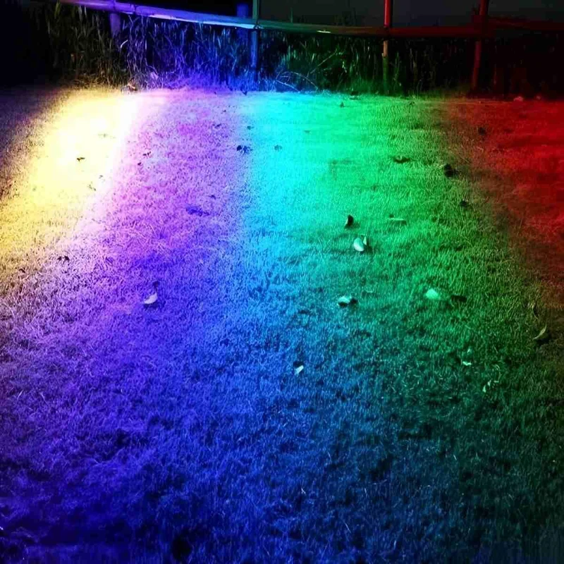 Grijze RGB Buitenspot Aluminium 48W/72W Tuinverlichting Boom IP65 Waterdicht Landschapsverlichting Tuin | Sansoti