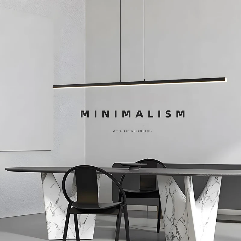 Hanglamp Aluminium Zwart Verstelbaar LED 3 Lichtstanden Woonkamer Keuken Eetkamer Modern Scandinavisch Design | Sansoti