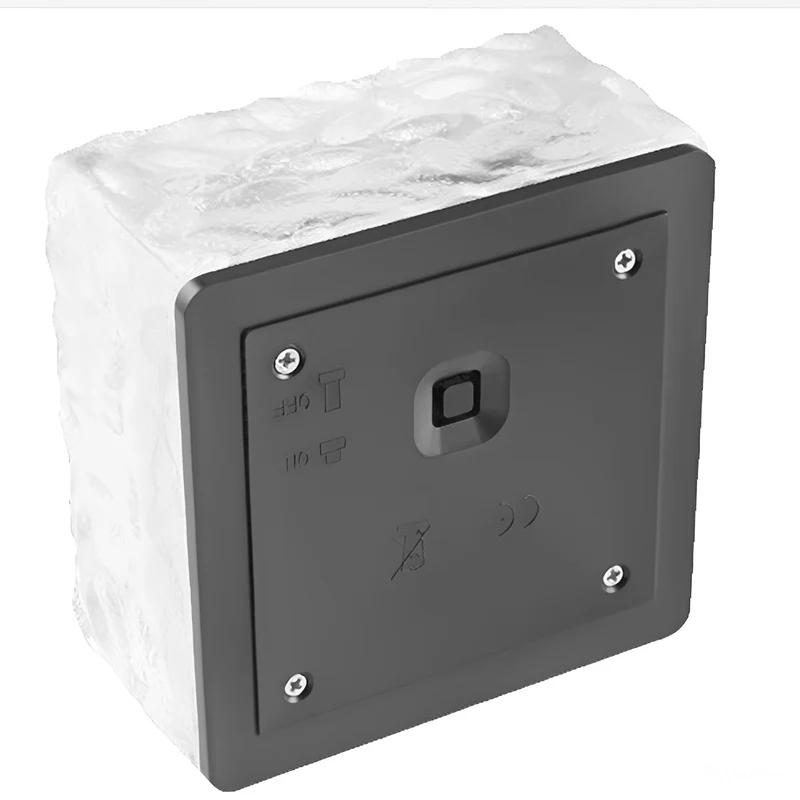 Vierkante IJsblok Tuinverlichting Solar LED Waterdicht Gazon Padverlichting Modern Buitenlamp Terras | Sansoti
