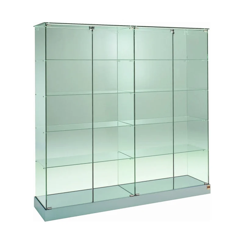 Casa Padrino Luxus Ladenvitrine 125 x 46 cm H. 180 cm - Ladeneinrichtung - Boutique Möbel - Made in Italy