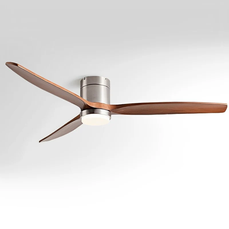 Plafondventilator met Verlichting 6 Snelheden DC-Motor Houten Bladen Instelbare Kleurtemperatuur Ventilator | Sansoti