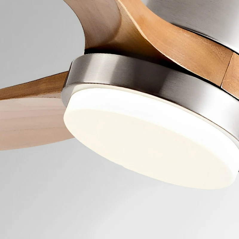 Plafondventilator met Verlichting 6 Snelheden DC-Motor Houten Bladen Instelbare Kleurtemperatuur Ventilator | Sansoti