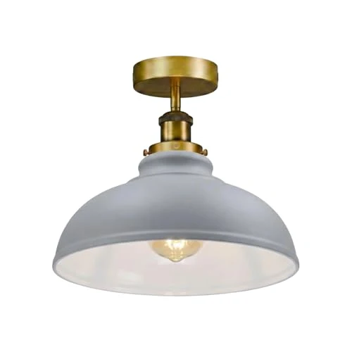 Industrie Deckenleuchte – Vintage Unterputz Halbschalen Lampe | Ø29cm | E27 ~3922