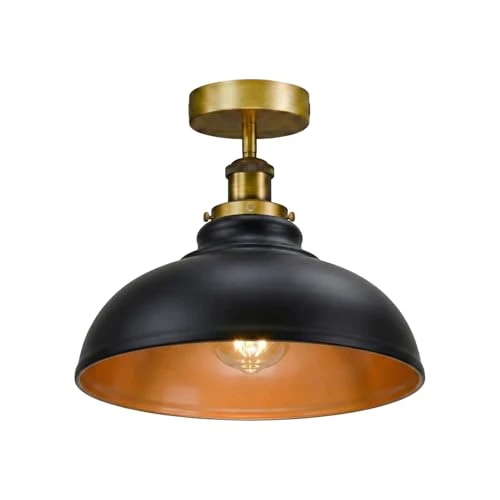 Industrie Deckenleuchte – Vintage Unterputz Halbschalen Lampe | Ø29cm | E27 ~3922