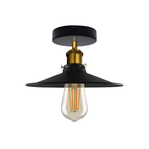 Vintage Fabriklampe – Industrie Unterputz Deckenleuchte Flur ~3920
