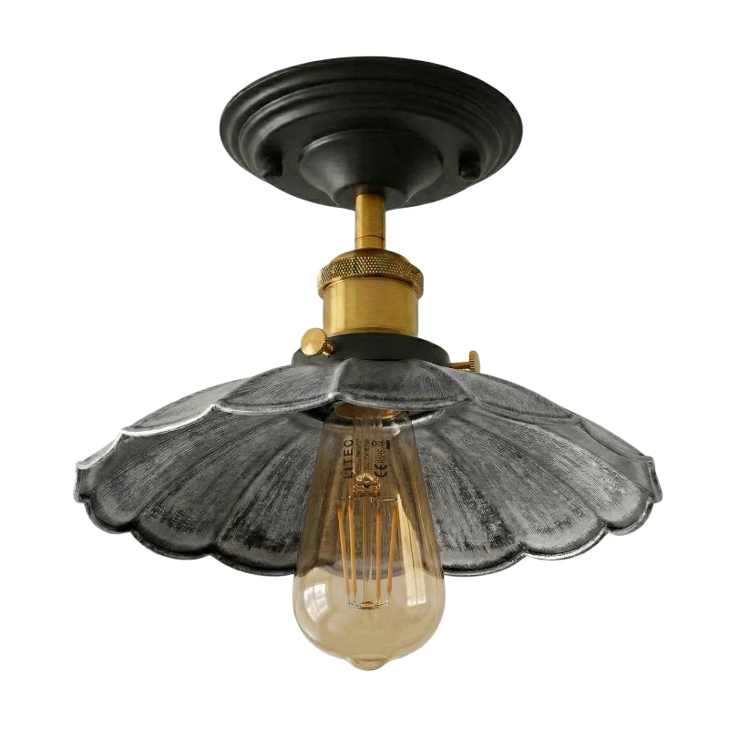 Vintage Deckenleuchte Semi Flush Mount | Retro Design ~3952
