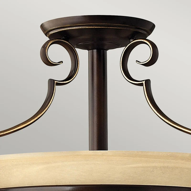 Deckenleuchte Cello 2-flammig Bronze Ø 48cm