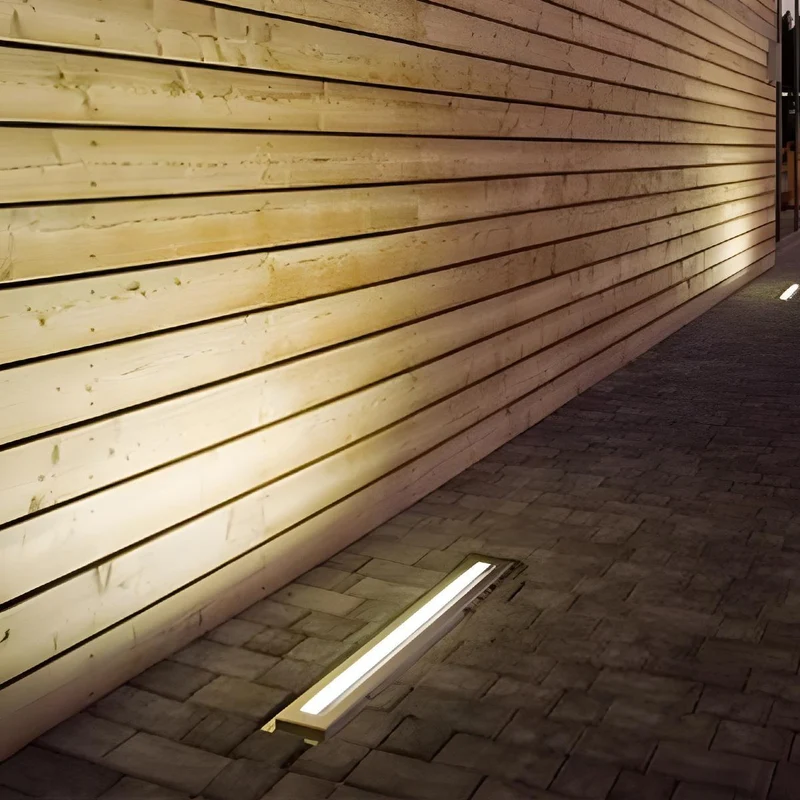 Inbouw LED Grondverlichting 100cm RVS Waterdicht Strip 2400 Lumen Tuin Terras Pad Buitenverlichting Warm Wit | Sansoti