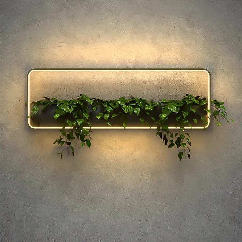 Wandlamp voor Buiten met Geïntegreerde Plantenbak Zonne-Energie LED Zwart Waterdicht Tuinverlichting Terras | Sansoti