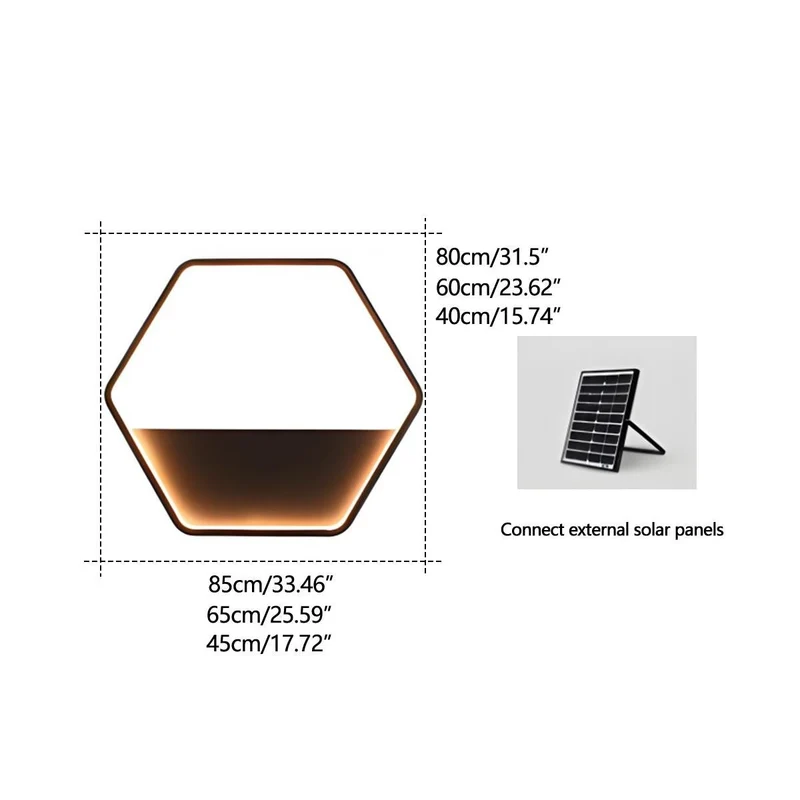Wandlamp voor Buiten met Geïntegreerde Plantenbak Zonne-Energie LED Zwart Waterdicht Tuinverlichting Terras | Sansoti
