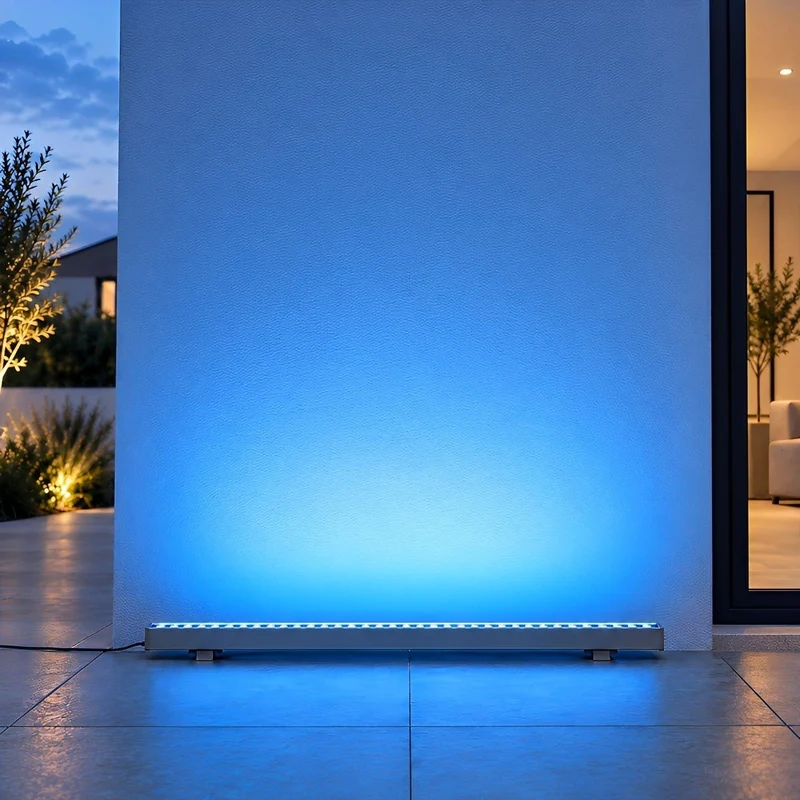 LED Wandbelijning 100cm 24V Dimbaar Buitenverlichting IP65 Waterdicht Aluminium Gevel Accent Tuinverlichting | Sansoti