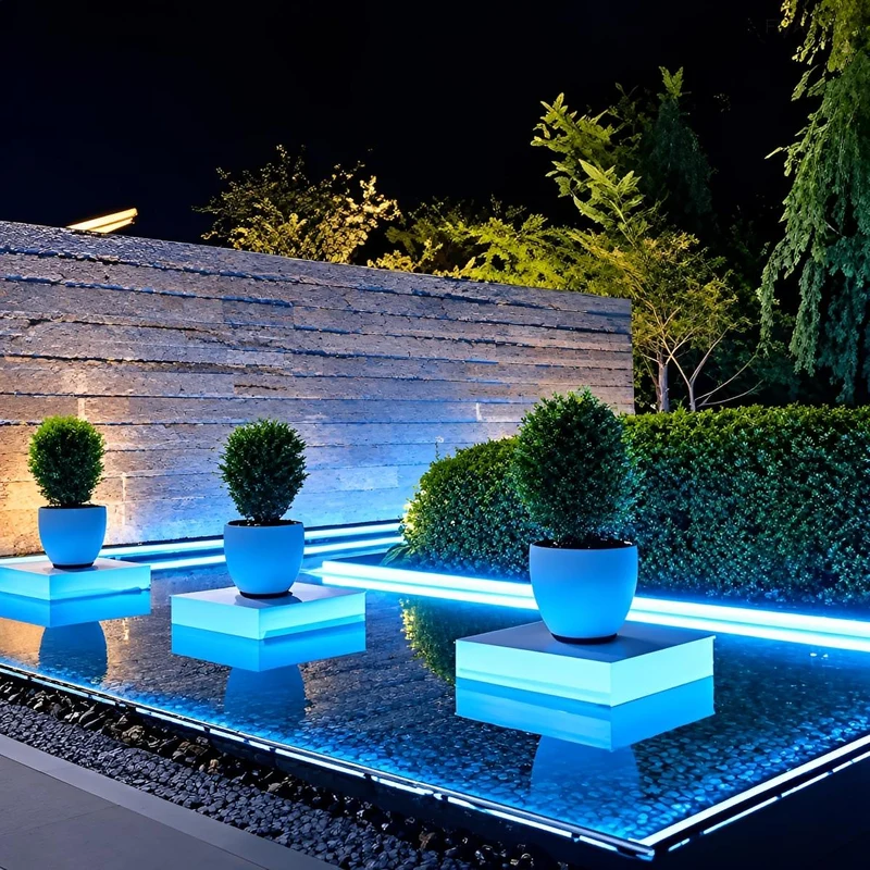 LED Wandbelijning 100cm 24V Dimbaar Buitenverlichting IP65 Waterdicht Aluminium Gevel Accent Tuinverlichting | Sansoti