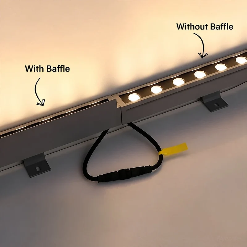 LED Wandbelijning 100cm 24V Dimbaar Buitenverlichting IP65 Waterdicht Aluminium Gevel Accent Tuinverlichting | Sansoti