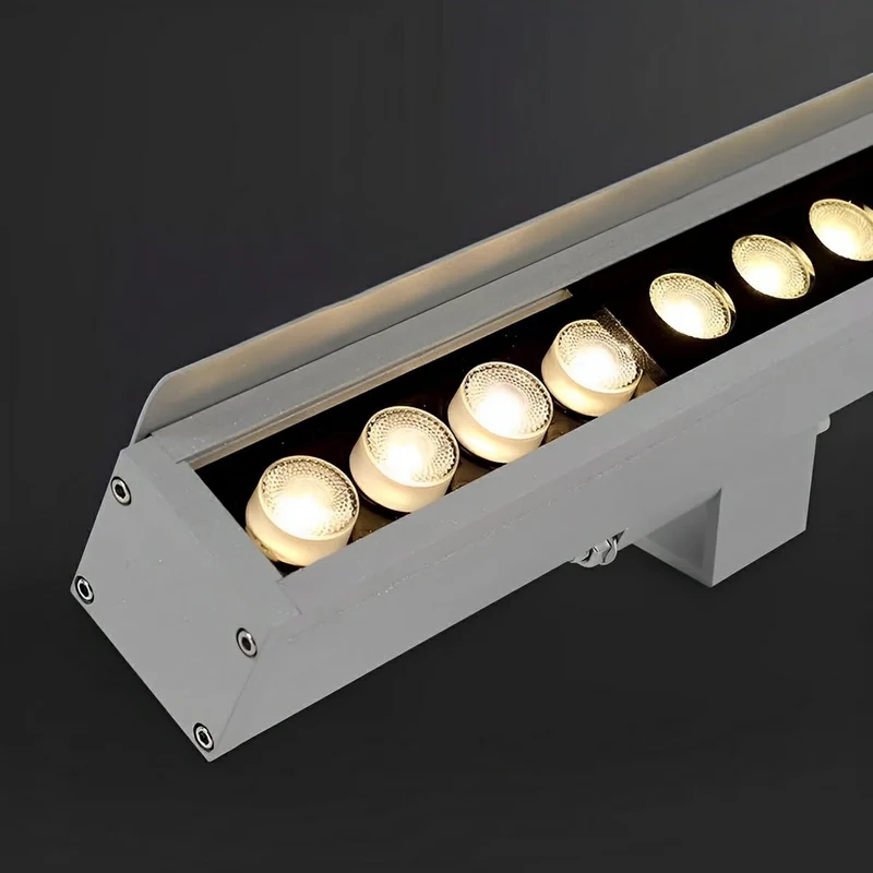 LED Wandbelijning 100cm 24V Dimbaar Buitenverlichting IP65 Waterdicht Aluminium Gevel Accent Tuinverlichting | Sansoti