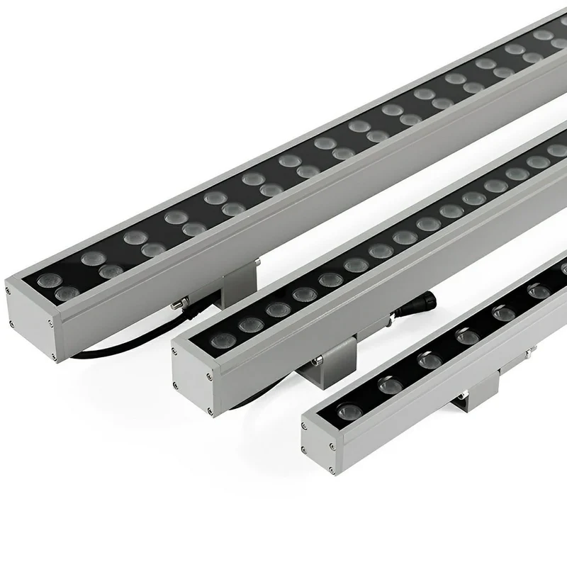 LED Wandbelijning 100cm 24V Dimbaar Buitenverlichting IP65 Waterdicht Aluminium Gevel Accent Tuinverlichting | Sansoti