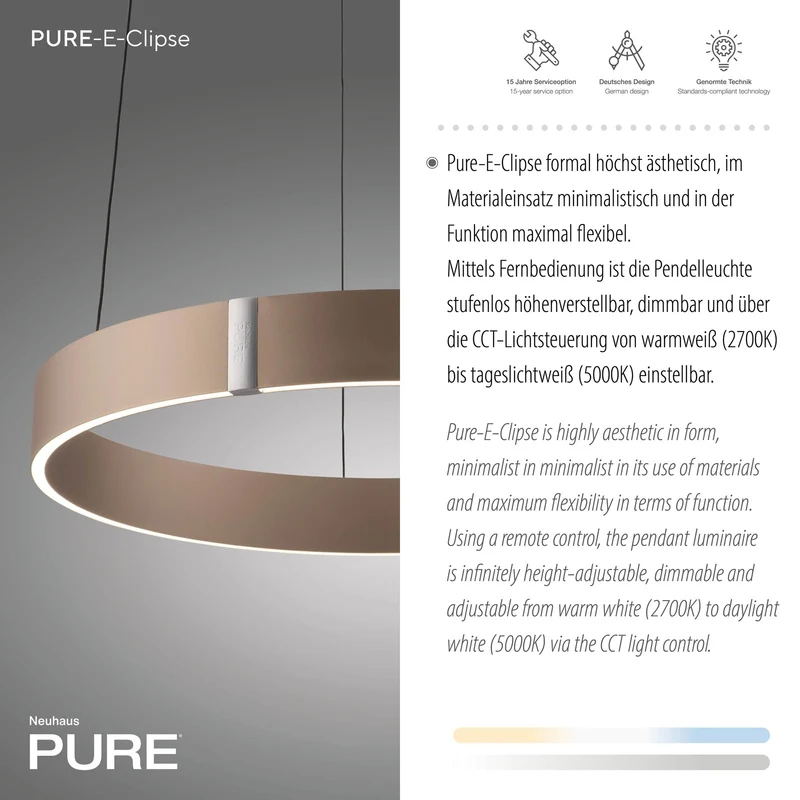 Paul Neuhaus - Pendelleuchte Pure E-Clipse LED