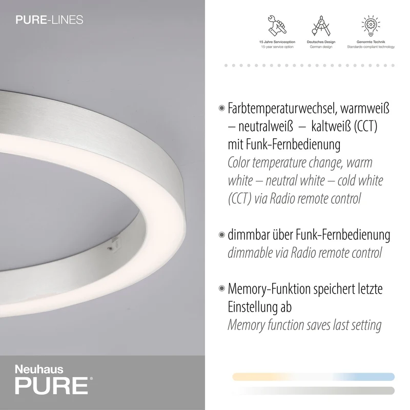 Paul Neuhaus - Deckenleuchte Pure Lines Round LED