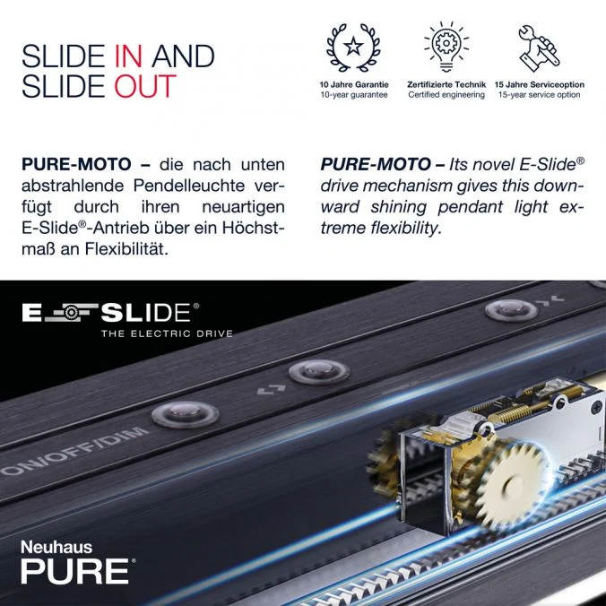 Paul Neuhaus - Pendelleuchte Pure Moto e-Slide