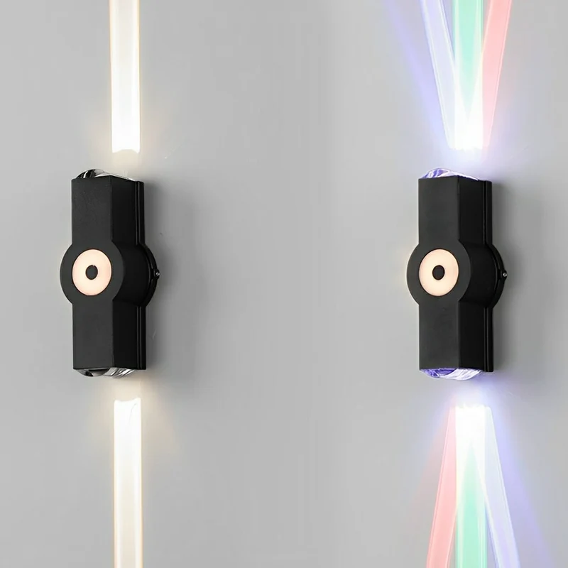 LED Buitenwandlamp Zwart Verstelbaar Meerdere Spots Waterdicht IP65 Tuinverlichting Moderne Gevellamp Buitenverlichting | Sansoti