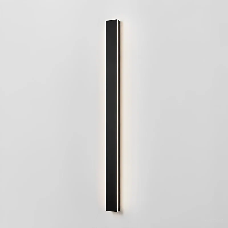 LED wandlamp buiten waterdicht zwart aluminium 30-150cm voor tuin terras entree voordeur gevel verlichting | Sansoti
