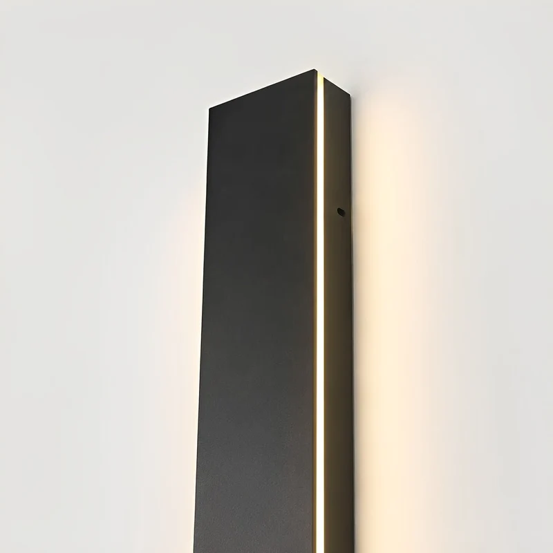 LED wandlamp buiten waterdicht zwart aluminium 30-150cm voor tuin terras entree voordeur gevel verlichting | Sansoti
