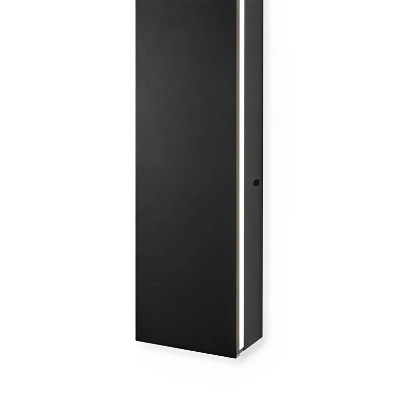 LED wandlamp buiten waterdicht zwart aluminium 30-150cm voor tuin terras entree voordeur gevel verlichting | Sansoti