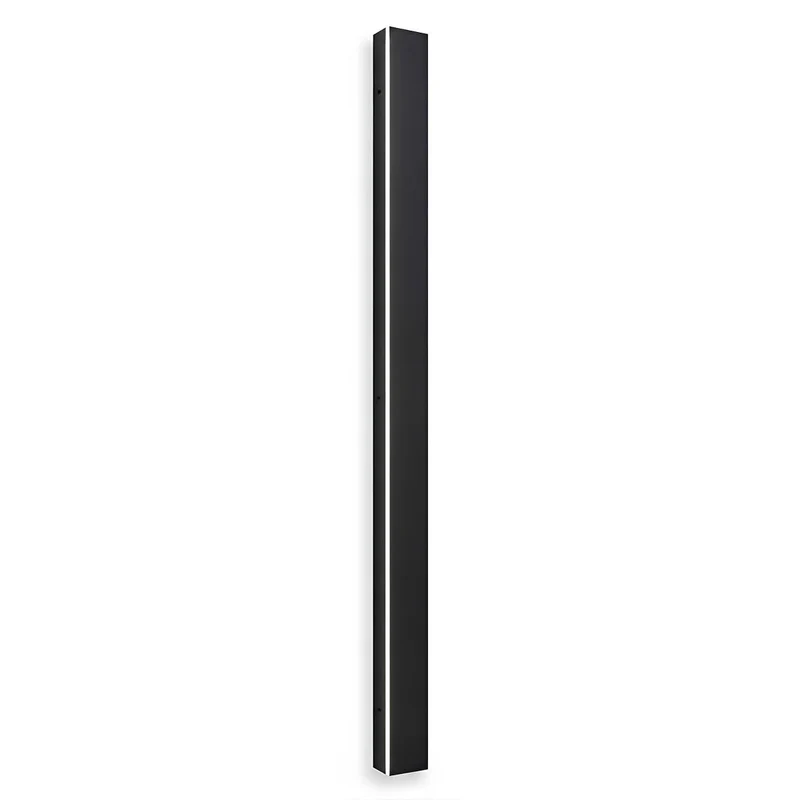 LED wandlamp buiten waterdicht zwart aluminium 30-150cm voor tuin terras entree voordeur gevel verlichting | Sansoti