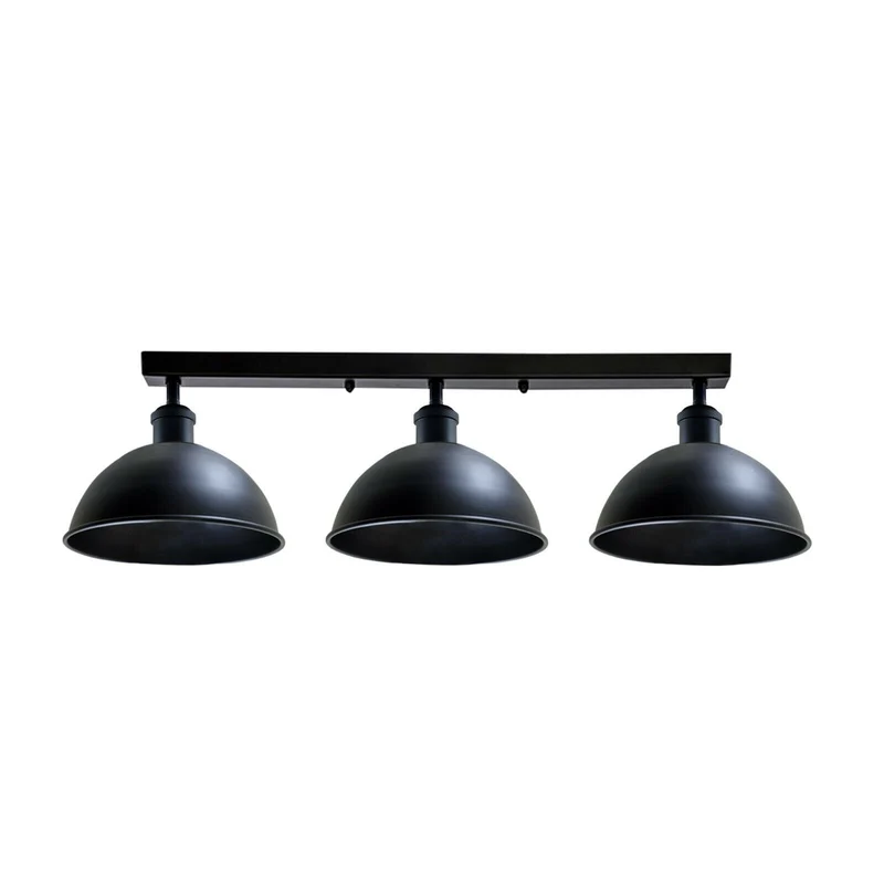 Industrie Billardleuchte – 3-flammiger Vintage Deckenbalken ~3915