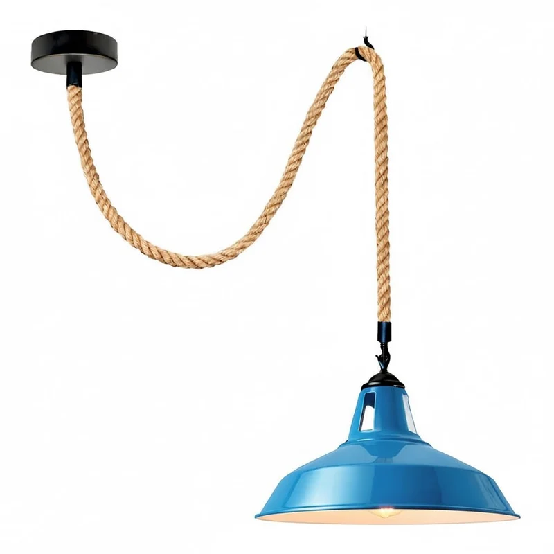 Maritime Seil-Pendelleuchte Dezentral Esstisch E27 ~3885